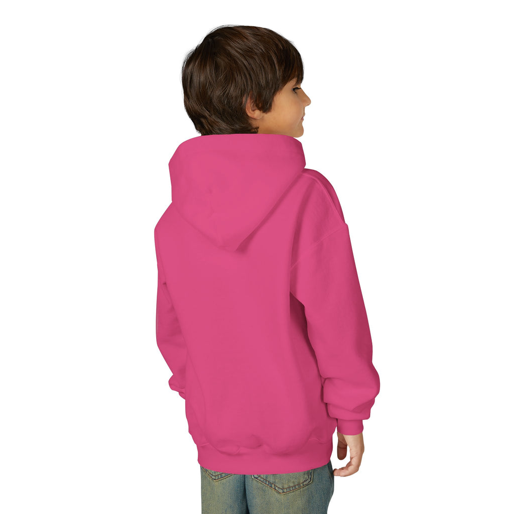 Youth Hoodie with Minimal "GANG20" Logo – Black Kids Pullover