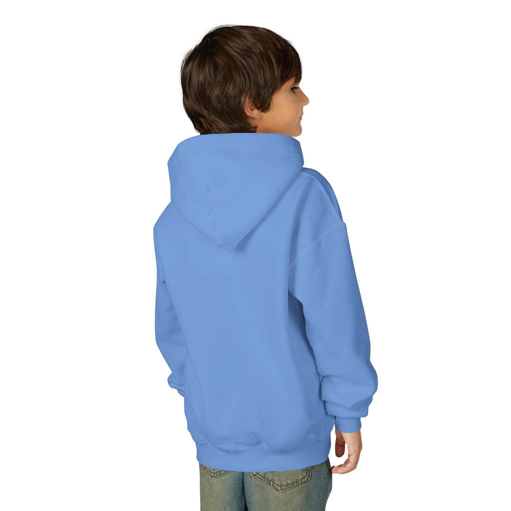 Youth Hoodie with Minimal "GANG20" Logo – Black Kids Pullover