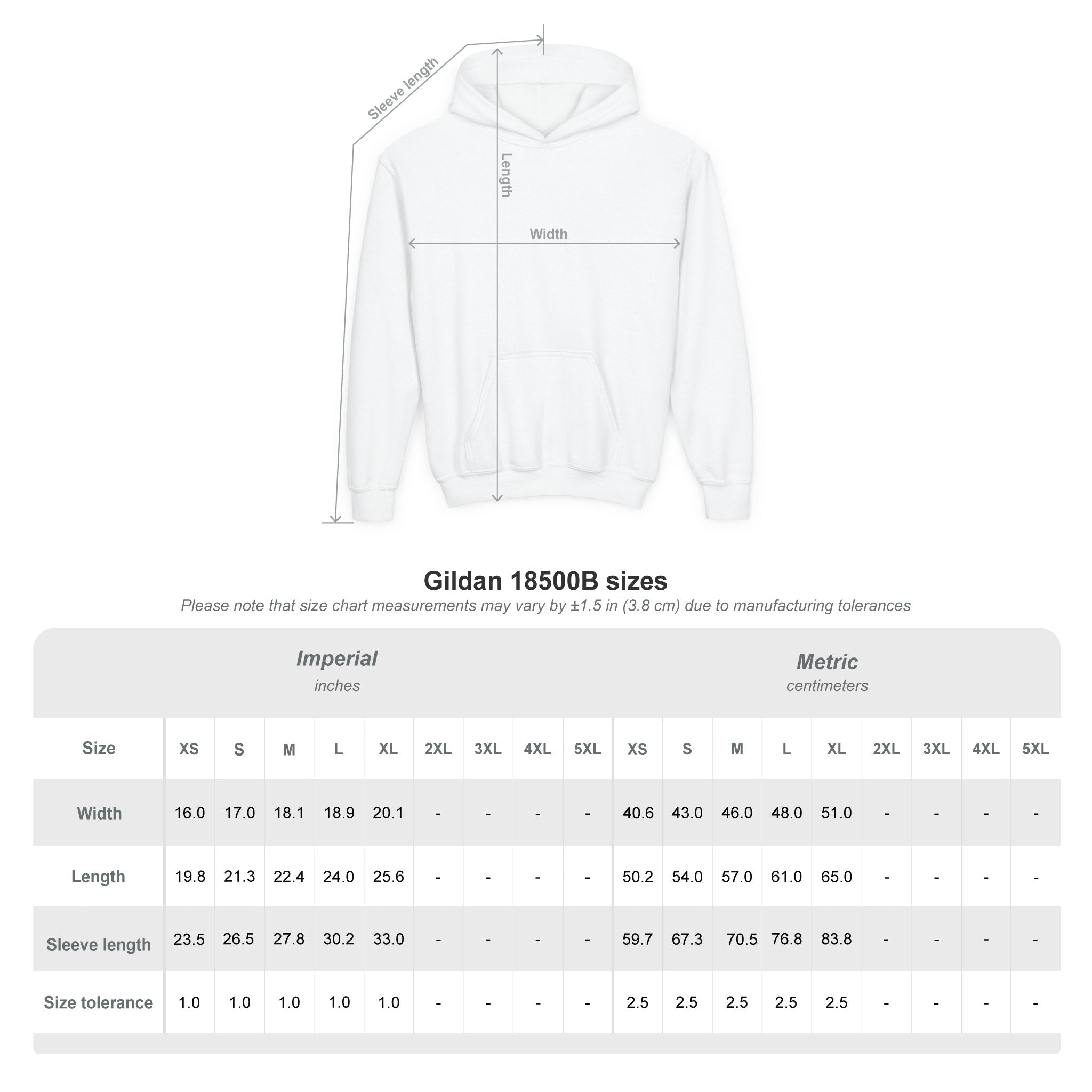 Youth Hoodie with Minimal "GANG20" Logo – Black Kids Pullover