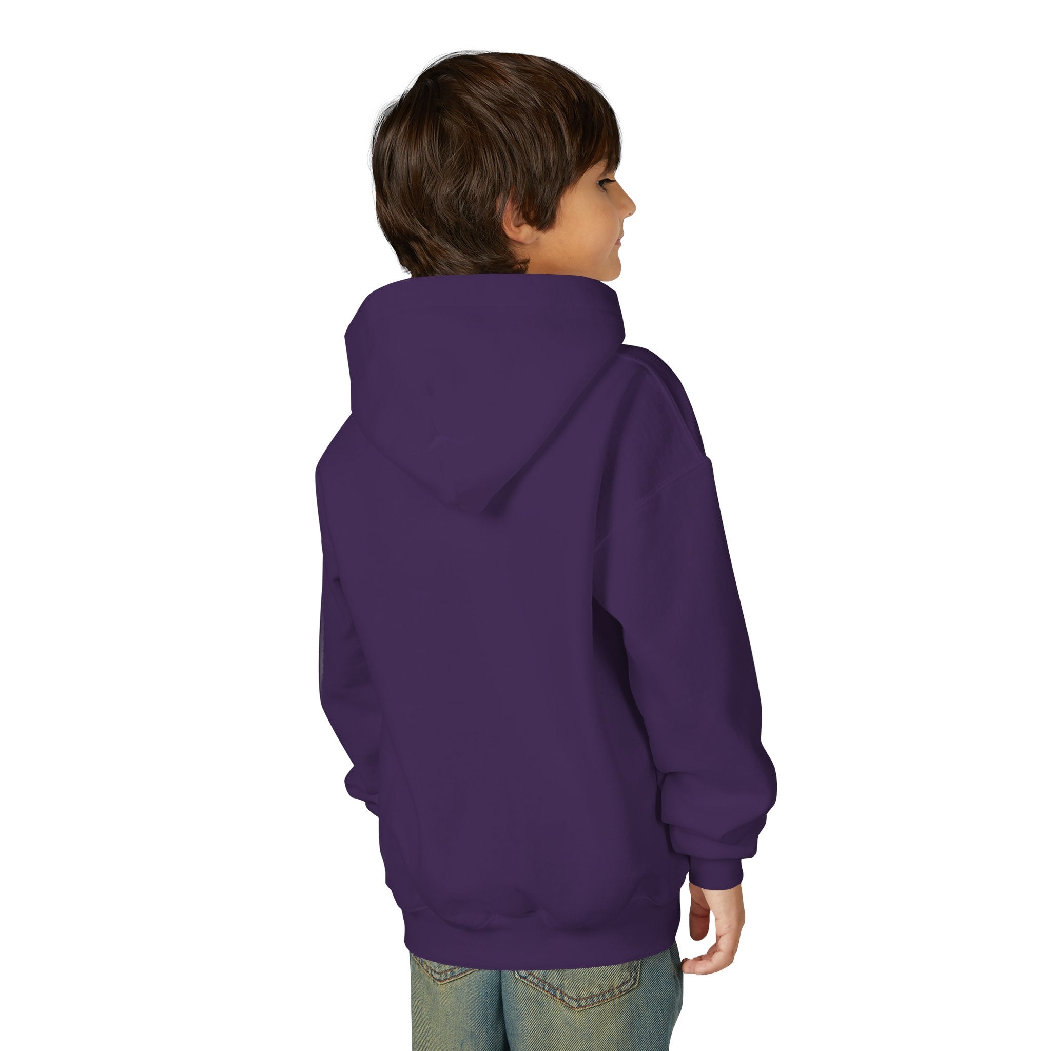 Youth Hoodie with Minimal "GANG20" Logo – Black Kids Pullover