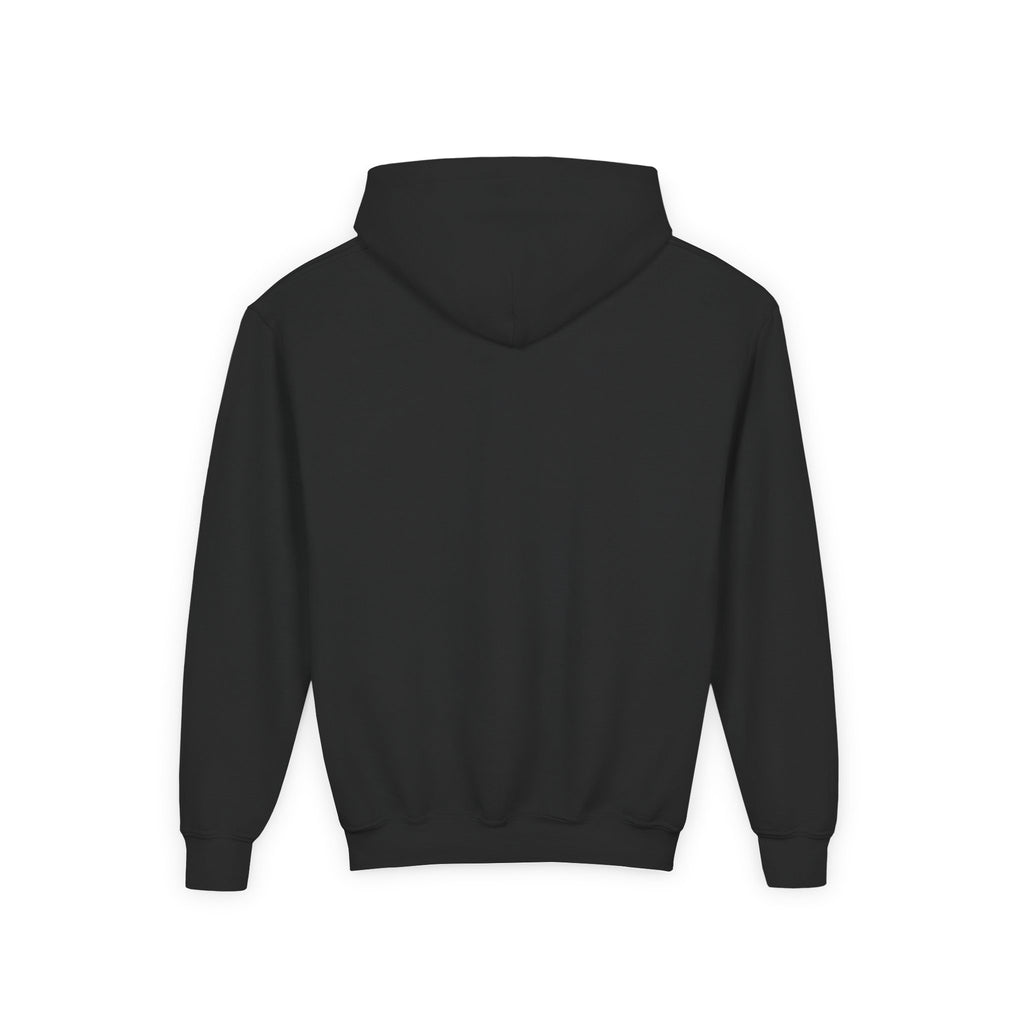 Youth Hoodie with Minimal "GANG20" Logo – Black Kids Pullover