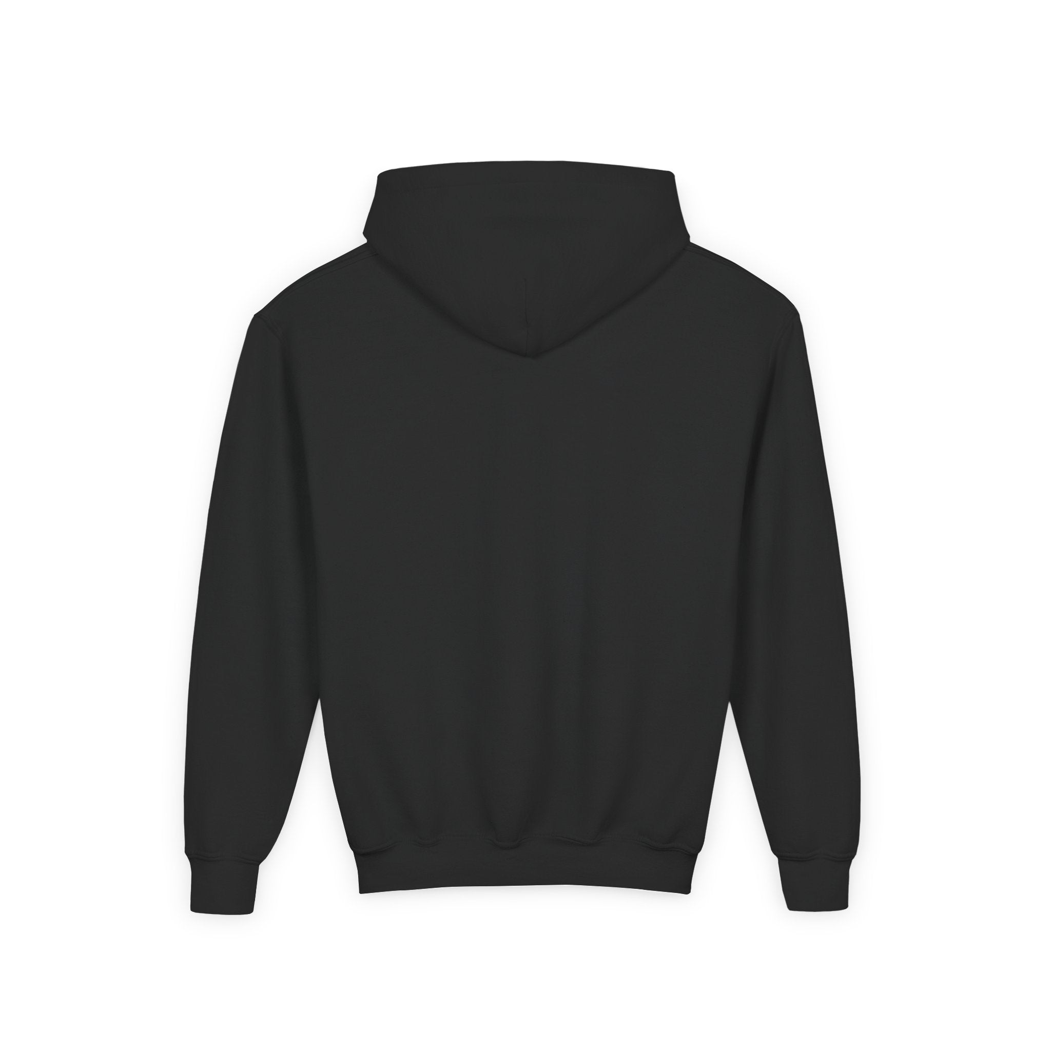 Youth Hoodie with Minimal "GANG20" Logo – Black Kids Pullover